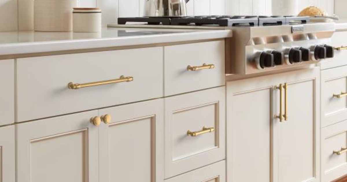 Cabinet Depot Cabinet Hardware White Gold