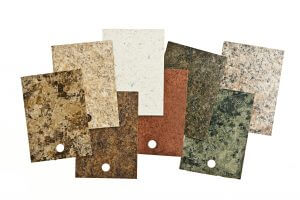 Laminate countertop samples